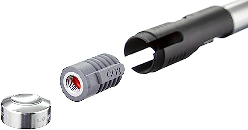 Crank Brothers Laufradsatz KLIC HV Pumpe mit Manometer Fahrrad-Unisex Erwachsene, Silber