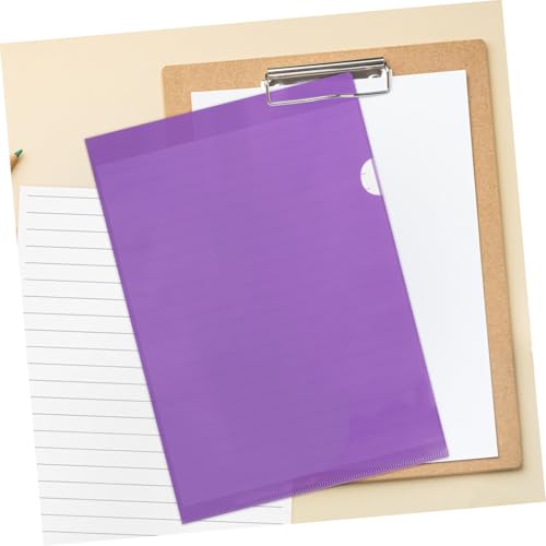 Dossier type transparent plastique pochette protectrice documents papier bureau - 5