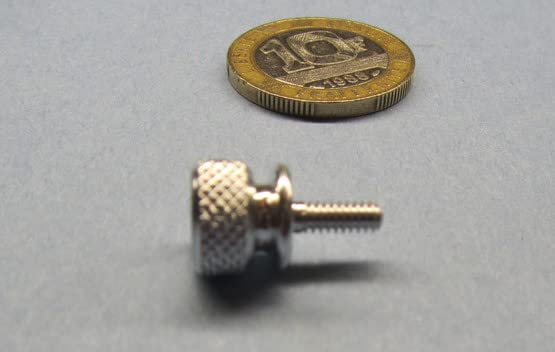6061 Aluminum Flared Collar Knurled Head Thumb Screws FT 4-40 x .312" Length 5 Pcs