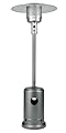 Fire Sense 62555 All Seasons Patio Heater With Wheels 48,000 BTU Output Piezo Ignition System Portable Outdoor Propane Heater Series Patio Heater - Hammered Platinum