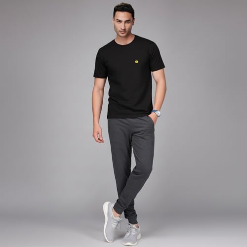 Image of AMUL COMFY Men's Cotton Plain Round Neck Half Sleeve Casual T-Shirts