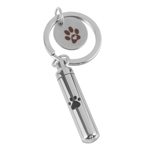 COSMEVIVI ペットの灰の記念品キーホルダー 火葬キーホルダー ペットの骨壷キーホルダー ミニ灰入れ ペットの灰入れ キーオーナメント