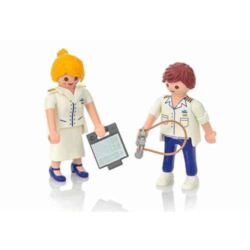 Duo Hôte Et Hôtesse De Croisière Playmobil La Boite - vue 5