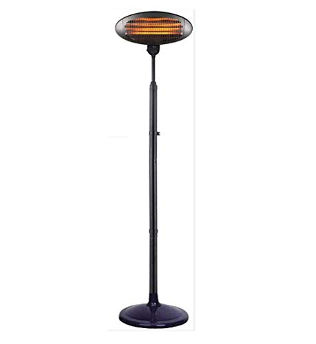 Außen Stehen Elektrische Heizstrahler Infrarot-Strahler Stable Säulenerhitzer 2KW Außen Quarz-Elektro 3 Energieeinstellungen Einstellbare