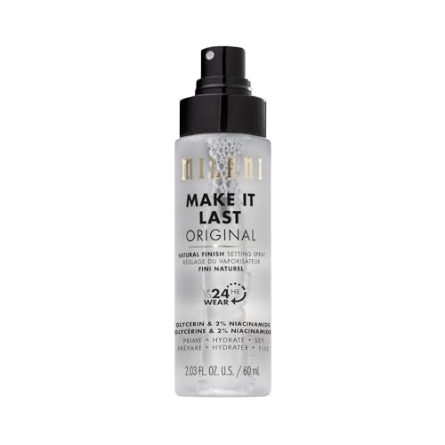 Milani Setting Spray + Primer, Make It Last Original - Natural Finish with Niacinamide for Hydration, Setting Spray for Makeup and Face Primer, 3-in-1 Prime + Hydrate + Set, 2.03 Fl. Oz