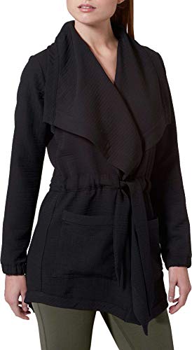 New Balance Women's Studio Tie Waist Jacket (M, Black)