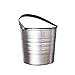 Srebrne metalowe wiaderko na lód, wiadro ze stali nierdzewnej na wino, wiadro na szampana, chłodziarka do wina, wiadro na lód ze stali nierdzewnej