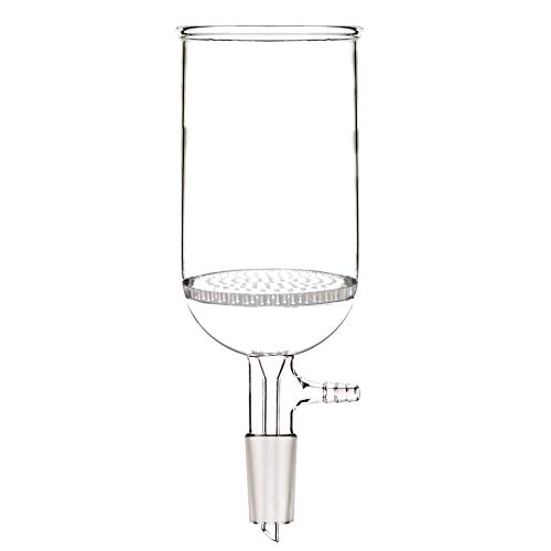 Deschem 1000ml,24/40,Glass Buchner Funnel with 90mm Pore Plate 1 Litre