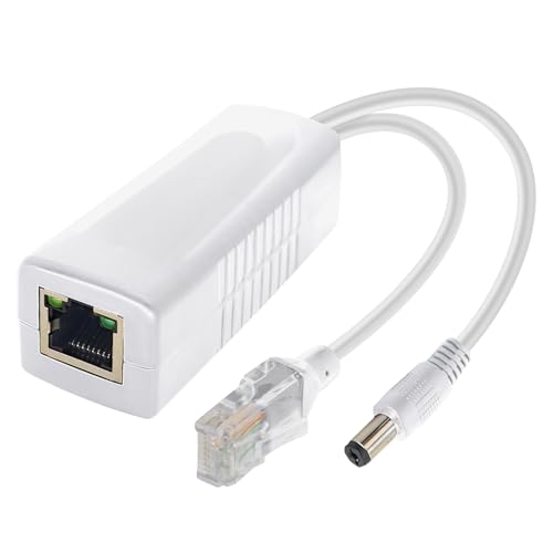 Répartiteur PoE Gigabit actif avec adaptateur de tension régulée 48V vers sortie DC 12V