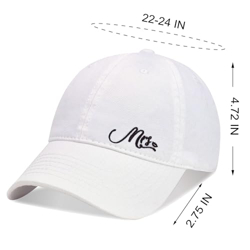 Image of Mr and Mrs Hats for Honeymoon Essentials,Engagement Gifts for Couples,Wedding Gifts for Bride and Groom