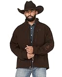 ARIAT Men's Logo Softshell Jacket, Brown, 3X-Large