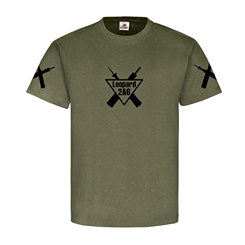 T-shirt Léopard 2 A6 vert XXL : en finir avec les hauts militaires fragiles qui rétrécissent au lavage