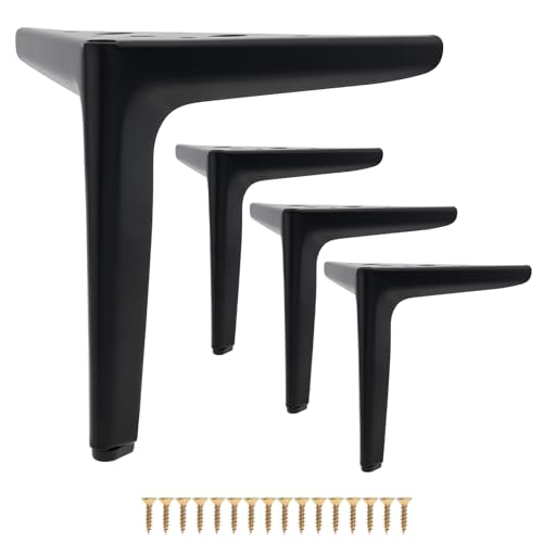 HOJLKLD 7�C���` ���ϋv �Ƌ�r �A���e�B�[�N�}�b�g�u���b�N ���^���O�p�`�Ƌ�r 4�{�Z�b�g ���_���X�^�C�� DIY �\�t�@�̋r�A�L���r�l�b�g�̋r�A�h���b�T�[�̋r�� (�}�b�g�u���b�N 7�C���`)