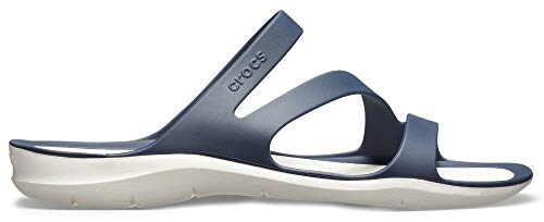 Crocs Swiftwater Sandalo, Blu Navy/Bianco, Donna, EU 33-34