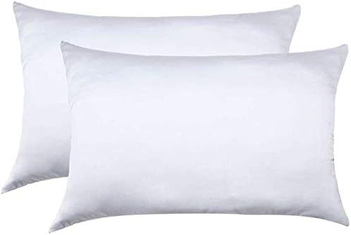 100% Mulberry Silk Pillowcases Set of 2 for Hair and Skin and Super Soft and Breathable King Size Nature Silk Pillowcases (King, White)