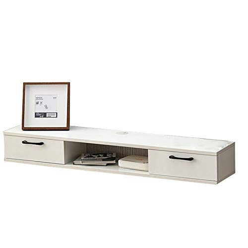 TV-Ständer Wand Medienkonsole TV-Schrank Lagerregal DVD/Blu-ray-Player Satelliten-TV-Box Schwimmende Kabelbox Wandhalterung (Farbe: B, Größe: 100 &