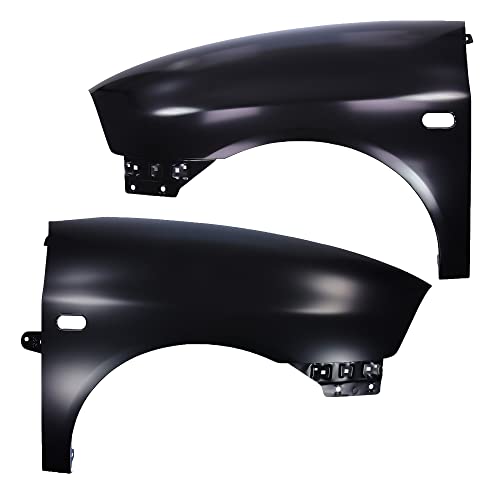 BESTPRICE 1x aile avant gauche avec trou de clignotant, 1x aile avant droite avec trou de clignotant Compatible avec SEAT CORDOBA (6L2), IBIZA III (6L1)