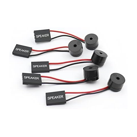 5 PCS Motherboard Speaker, Computer Casemini Speakers, PC Internal Bios Mini Plug Buzzer Computer Motherboard Buzzer Alarm Cover