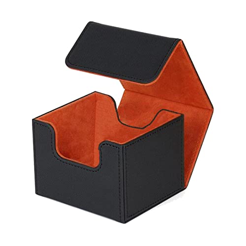 LOOM TREE® Card Deck Box Game Card Protector Magnetic Closure for Trading Card Orange | Collectible Card Games | CCG Supplies & Accessories | CCG Deck Boxes Deal