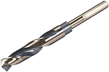 TA-VIGOR 18mm Reduced Shank Twist Drill Bits with 10mm Shank- Perfect for Drilling Steel,Copper,Aluminum Alloy-Made of High Speed Steel 4341
