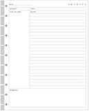 Cornell Notes Füllpapier in Briefgröße, 11 TUL Disc Cornell Notes lose Blätter, 50 Blatt/100 Seiten, 21,6 x 27,9 cm