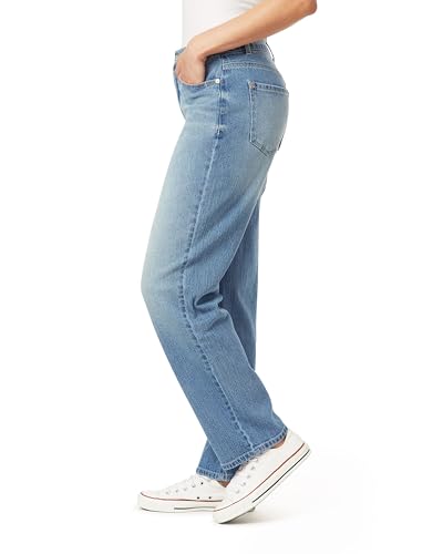 WallFlower Women's Fearless Curvy Super High-Rise Retro Straight 30" Insta Vintage Juniors Jeans3