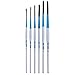 Andrew Mack Tilly Quill Series Synthetic Hair Pinstriping Paint Brushes Hanson Mack Set of 6 Sizes 0,2,4,6,8, and 10