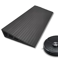 Schwellenrampe, Türschwellenrampe Saugroboter 100 X 8 X 2cm PVC Rollstuhlrampe Türschwelle Übergangsprofil Selbstklebend rutschfest Rampe für Saugroboter Rollstuhl Kinderwagen