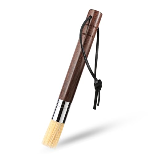 Coffee Grinder & Espresso Brush with Wood Handle