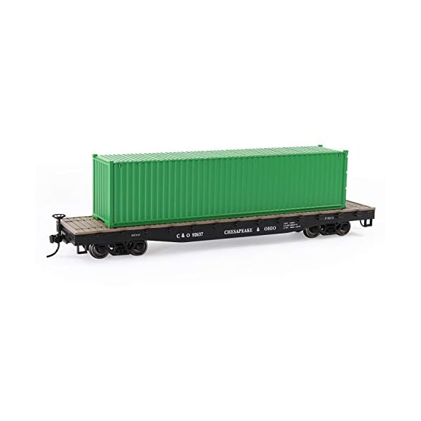 Evemodel 3Stk. 40ft Container Versand Güterwagen Spur H0 Modelleisenbahn Wagen 1:87 (grün) – Bild 5