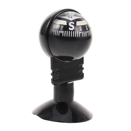 HANABASS Rotating Car Compass with Suction Cup Portable Directional Compass for Foldable Dashboard Guide Ball for Cars Trucks Boats