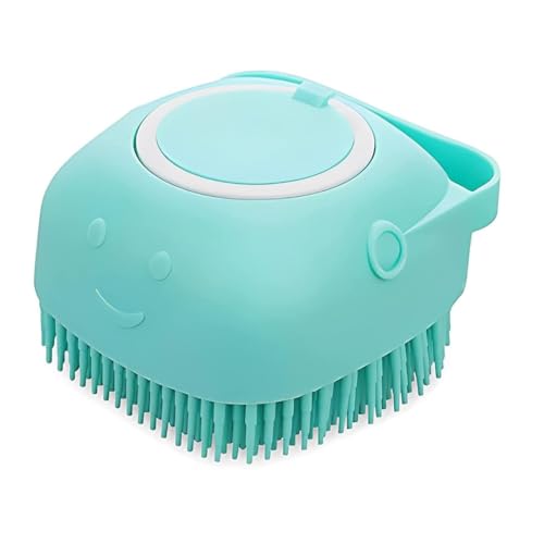 Image of BOFOS Dog Brush, Dog Bath Brush for Grooming & Bathing, Dog Washing Brush for Dogs & Cats |Dog Cat Bath Brush| Massage Brush Soft Silicone Rubber- Any Color - Pack of 1