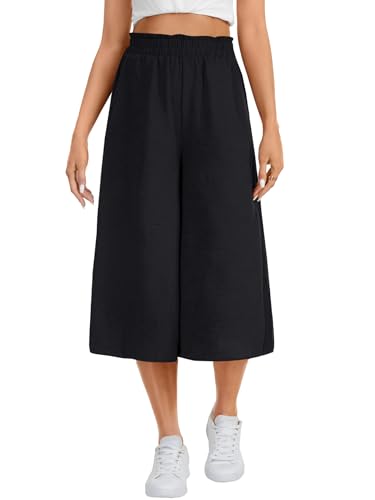 Vrtige Women's Wide Leg Pants High Waisted Flowy Palazzo Pants Casual Trousers with Pocket3