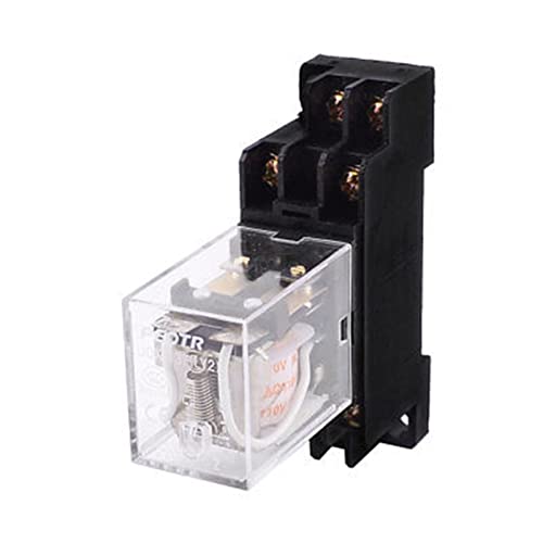 Relais puissance DPDT 8 broches 110V CA avec base de prise pour circuit électrique (Lot de 5)
