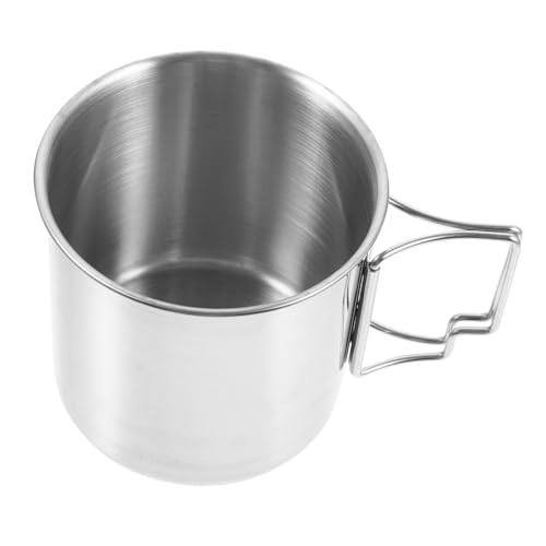 BESPORTBLE Wasserbecher aus Edelstahl Thermobecher Camping Becherspender Trinklernbecher kaffeekännchen biergläser trinkbecher tragbare Teetasse Outdoor-Wasserbecher Rostfreier Stahl Silver BESPORTBLE Wasserbecher aus Edelstahl Thermobecher Camping Becherspender Trinklernbecher kaffeekännchen biergläser trinkbecher tragbare Teetasse Outdoor-Wasserbecher Rostfreier Stahl Silver