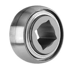 VXB Brand W208PPB5 Agriculture Heavy Duty Disc Harrow Bearing, 1 1/8" inch Square Bore, Non-Relubricable, Two Triple Lip Seals