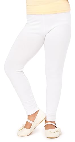 Merry Style Mädchen Lange Leggings aus Viskose MS10-130 (Weiß,...