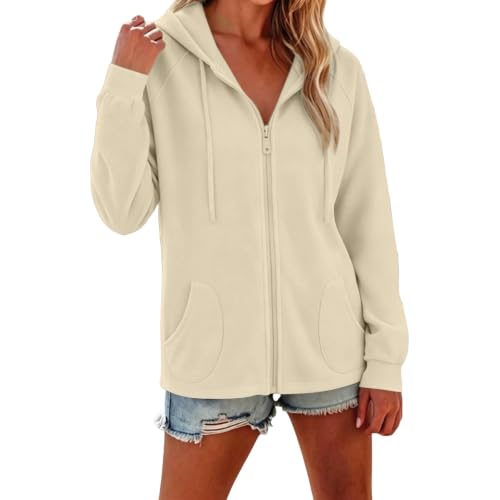 Zip Up Hoodie Women 2026 Y2k Casual Sweatshirt Oversized Long Sleeve Fall Winter Comfy Track Jackets with Pockets - image 2