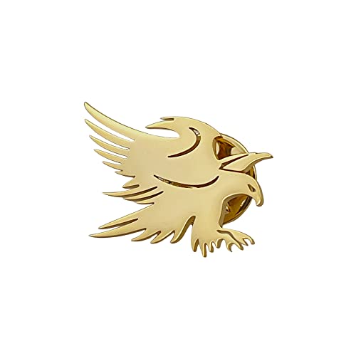 Image of Stainless Steel Animal Charm Badge Eagle Wings Bird Brooch and Pin