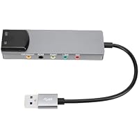 YUEHISY Tarjeta de Sonido Externa USB, Música de Alta Resolución