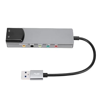 YUEHISY Tarjeta de Sonido Externa USB, Música de Alta Resolución y Salida de Sonido Digital SPDIF, para Sistemas de Sonido Envolvente 7.1/5.1 en PC Portátil | Ya disponible en tu tienda friki favorita! En mundofriki.es! YUEHISY Tarjeta de Sonido Externa USB, Música de Alta Resolución y Salida de Sonido Digital SPDIF, para Sistemas de Sonido Envolvente 7.1/5.1 en PC Portátil | Ya disponible en tu tienda friki favorita! En mundofriki.es!