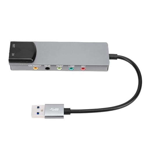 Carte son surround USB 7.1 externe ASHATA avec sortie numérique SPDIF