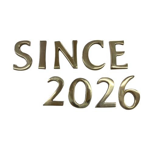 Amazon.co.jp: SINCE2026セット 真鍮 ゴールド 45mm 大文字 真鍮