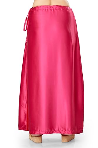 Image of Madhu Fashion Women's Satin Saree Petticoat Saree Underskirt