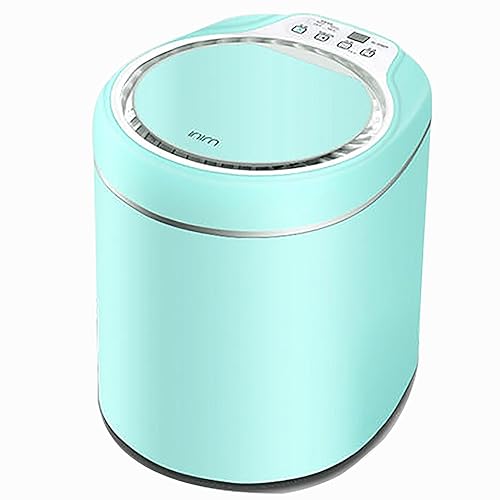 Fully Automatic Portable Washing Machine, Mini Foldable Washer and Spin Dryer, Ultrasonic Turbine Wash, for Apartments, Dormitories, Camping, RV, Blue Light (Color : Pink)