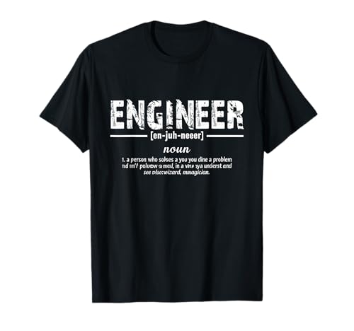 Definición de Ingeniero T Ingeniería Divertida Camiseta