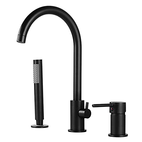 Robinet mitigeur de lavabo 3 trous pour rénover une salle de bain moderne avec du laiton noir