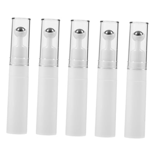 VALICLUD Dispensador De 5 Unidades De Crema Para Ojos En Rollo Aceite Esencial Botella Vacía Con Bola De Rodillo Contenedor Rellenable Para Crema Contenedor Rellenable Para Base De