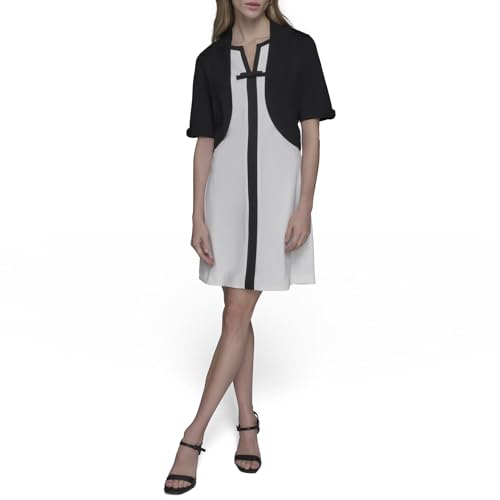 KARL LAGERFELD Women's Cropped Short Sleeve Shrug2