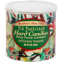 (2 Pack) Washburns Old Fashioned Hard Candy ( 8 oz Canisters)